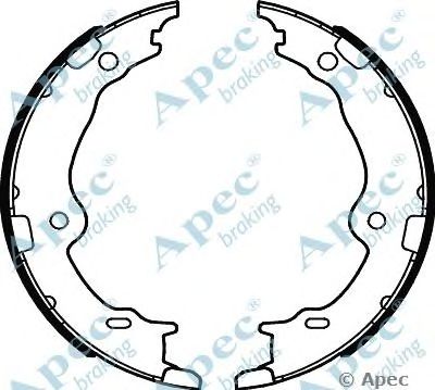 APEC BRAKING shu792 -  Комплект тормозных колодок
